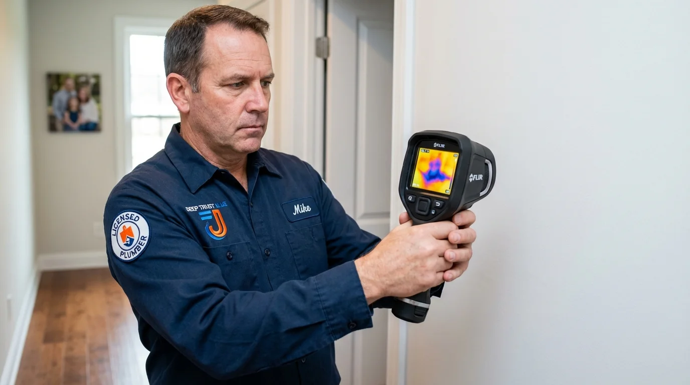 Thermal imaging leak detection by Johns Plumbing LLC in Kingsford Heights